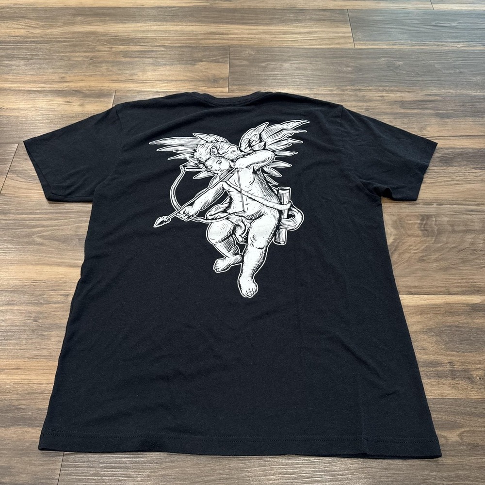 TACHUNTFISH x Concordia Defense Shirt Medium Black Cupid Graphic Short Sleeve